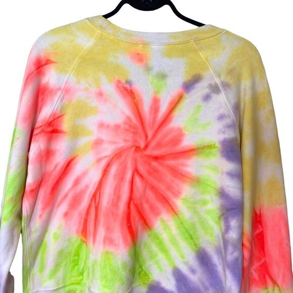 Re/done Tie Dye Cotton Jersey Sweatshirt - Picture 8 of 12